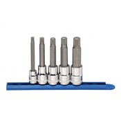 5 Pc. 3/8" & 1/2" Triple Square Bit Metric Socket Set - Gearwrench 80874