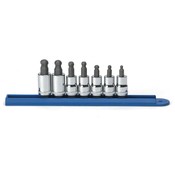7 Pc. 3/8" Drive Ball End Hex Bit Metric Socket Set - Gearwrench 80587